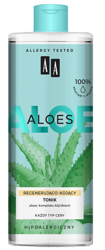 AA ALOES 100% Aloe vera extract Tonik regenerująco-kojący 400ml
