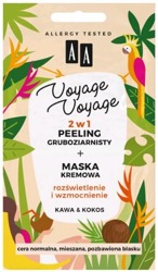 AA Voyage Voyage 2w1 peeling gruboziarnisty +maska kremowa Kawa&Kokos 2x 5ml