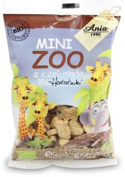 Ania Herbatniki pszenne z czekoladą BIO Mini ZOO 100g