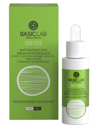 BasicLab Rozświetlenie i wyciszenie Antyoksydacyjne serum wyrównujące z witaminą C 15% 30ml