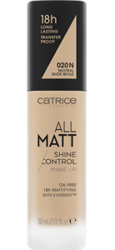 Catrice All Matt Shine Control Podkład matujący 020N Neutral Nude Beige 30 ml 