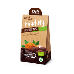 Doti Migdały w czekoladzie 70 % kakao bez glutenu BIO 50 g