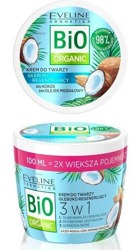 Eveline Cosmetics BIO Organic krem Głęboko Regenerujący 3w1 Bio Kokos 100ml