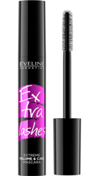Eveline Cosmetics Extra Lashes mascara Black Pogrubiający tusz do rzęs 12ml