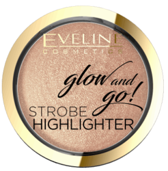 Eveline Cosmetics Glow&GO Wypiekany rozświetlacz 02 Gentle Gold 8,5g