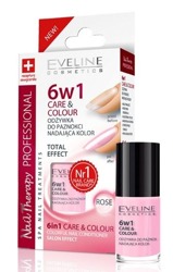 Eveline Cosmetics Odżywka do paznokci nadająca kolor 6w1 ROSE