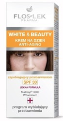 FlosLek White&Beauty Krem na dzień Anti-aging zapobiegający przebarwieniom SPF30 30ml