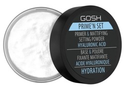 GOSH Prime'n set Primer & Mattifying Setting Powder Puder 2w1 baza i puder matujący/utrwalający Hyaluronic Acid 7g