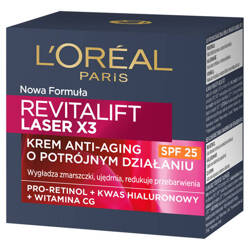 Loreal Revitalift Laser X3 Przeciwzmarszczkowy krem do twarzy na dzień 40+ SPF20 50ml