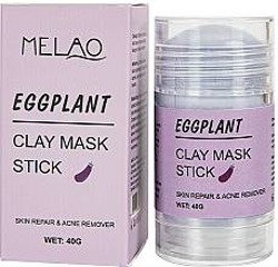 MELAO Eggplant Clay Mask Stick Maseczka do twarzy w sztyfcie oczyszczająco detoksykująca 40g