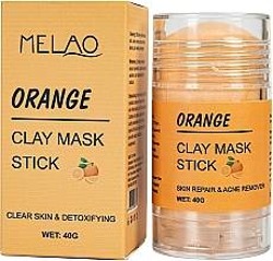 MELAO Orange Clay Mask Stick Maseczka do twarzy w sztyfcie oczyszczająco detoksykująca 40g