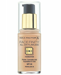 Max Factor Facefinity All Day Flawless 3w1 Podkład 30 Porcelain 30ml