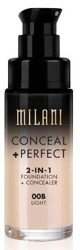 Milani Conceal+Perfect 2in1 Foundation+Concealer Podkład kryjący o właściwościach korektora 00B Light