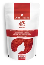 Orientana Bio henna do włosów mahoniowa czerwień 100g