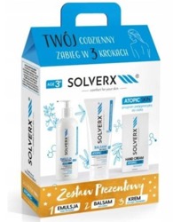 SOLVERX Atopic Skin Zestaw prezentowy emulsja+balsam+krem do rąk
