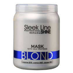 STAPIZ SLEEK LINE BLOND Maska regenerująca z jedwabiem i wyciągiem z pestek słonecznika 1000ml