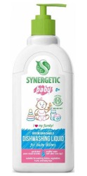 SYNERGETIC Dishwasher Liquid for Baby Dishes 0+ Biodegradowalny płyn do mycia naczyń dla niemowląt 500ml