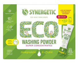 SYNERGETIC Washing Powder Biodegradowalny koncentrat proszku do prania 20 saszetek 