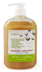 Vinsvin Mydełko Naturalne w płynie z Nanosrebrem oraz aktywnymi substancjami leczniczymi 500 ml