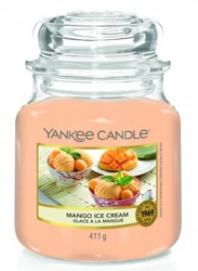 Yankee Candle Świeca zapachowa Słoik średni Mango Ice Cream 411g