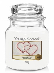 Yankee Candle Świeca zapachowa Słoik średni Snow In Love 411g