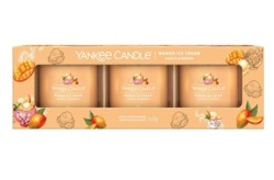 Yankee Candle Zestaw mini świec zapachowych Mango Ice Cream 3x37g