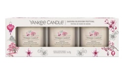 Yankee Candle Zestaw mini świec zapachowych Sakura Blossom Festival 3x37g