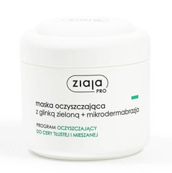 Ziaja Pro- Maska oczyszczająca z glinką zieloną + mikrodermabrazja - 250 ml