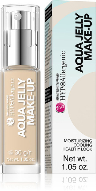BELL Aqua Jelly Make-up Podkład nawilżająco-matujący o konsystencji galaretki 03 Creamy Natural 30g