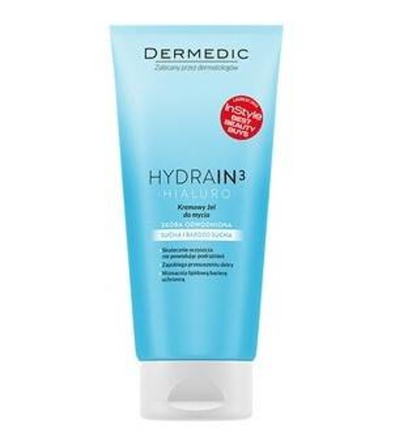 DERMEDIC Hydrain3 Kremowy żel do mycia twarzy 200ml