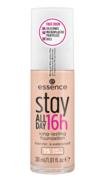 Essence Stay All Day 16h Foundation - Długotrwały podkład 15 Soft Creme, 30 ml