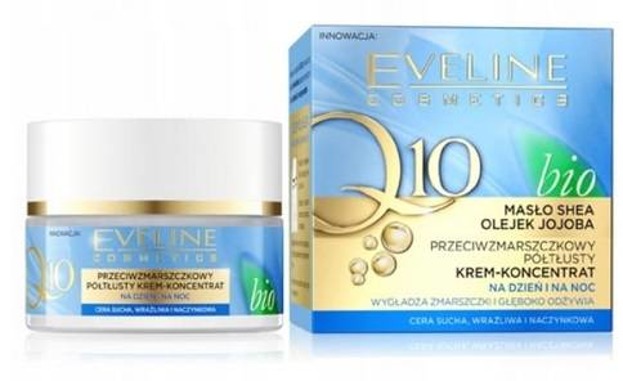 Eveline Cosmetics Bio Q10 krem-koncentrat Półtłusty Przeciwzmarszczkowy 50ml