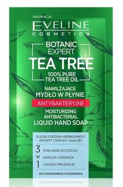 Eveline Cosmetics TEA TREE Antybakteryjne mydło w płynie Nawilżające 75ml