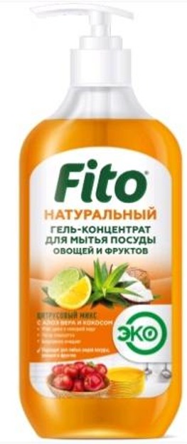Fitokosmetik naturalny płyn do naczyń i owoców Cytrusowy FITO280 490ml