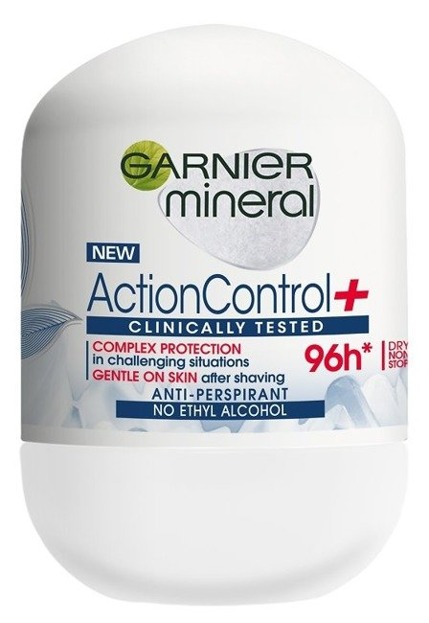 Garnier Action Control+ Antyperspirant roll-on 96h 50ml