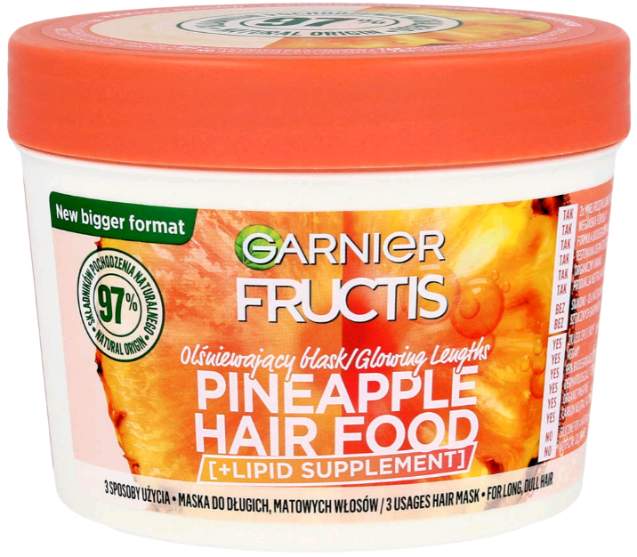 Garnier Fructis Pineapple Hair Food maska do włosów długich, matowych 400ml