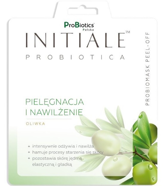 INITIALE Probiotica Maska peel-off Pielęgnacja i nawilżenie Oliwka 12g