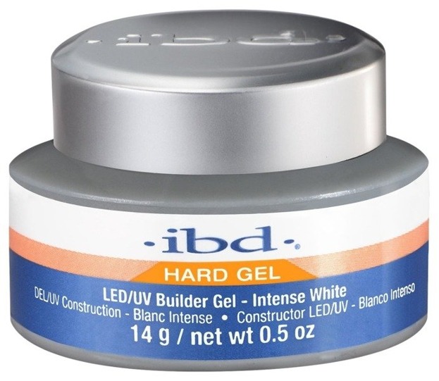 Ibd Hard Gel LED/UV Builder Gel Żel budujący Intense White 14g