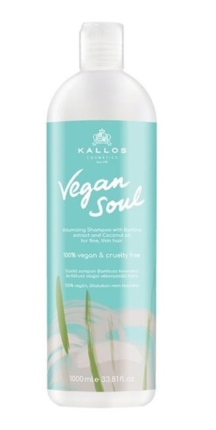 Kallos Vegan Soul Volumizing Dodający objętości szampon do włosów 1000ml