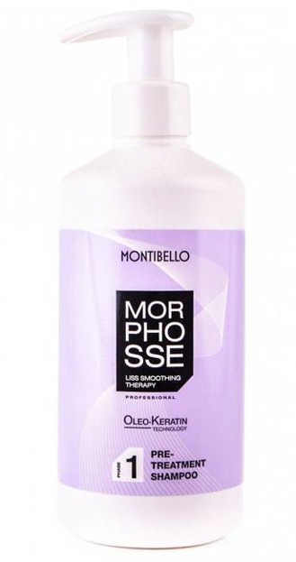 MONTIBELLO Morphosse 1 Pre-treatment Shampoo Szampon oczyszczający przed zabiegiem keratynowego prostowania włosów 500ml