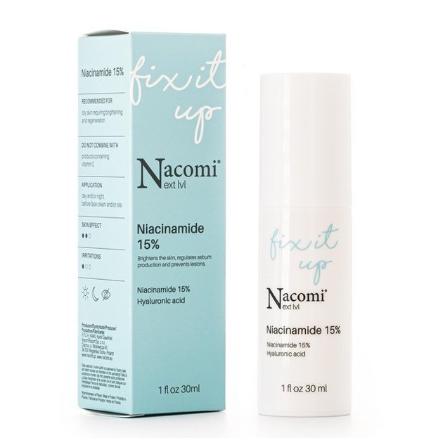 Nacomi Next Level Fix It Up Niacinamide 15% Serum do twarzy z niacynamidem 15% 30ml