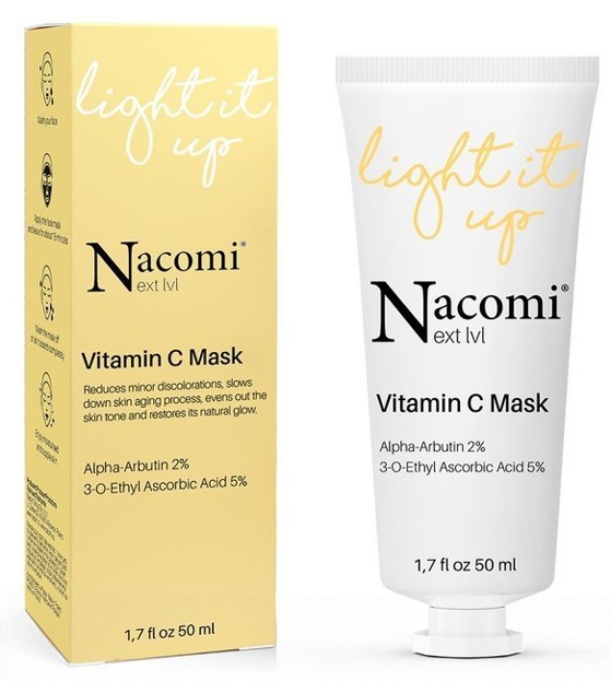 Nacomi Next Level Light It Up Rozjaśniająca maska do twarzy z witaminą C 50ml