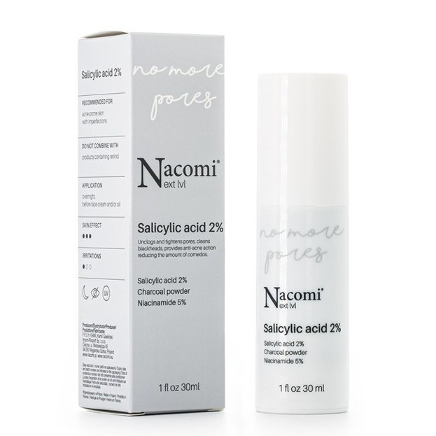 Nacomi Next Level No More Pores Salicylic Acid 2% Serum do twarzy z kwasem salicylowym 2% 30ml
