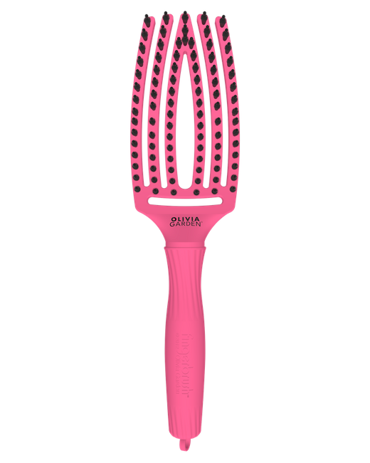 Olivia Garden Finger Brush Combo Amour Edition Szczotka do włosów - MEDIUM (Hot Pink)