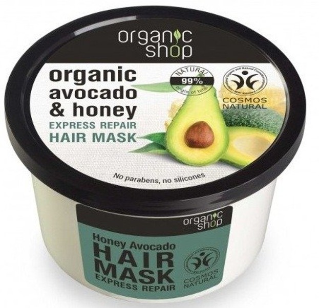 Organic Shop  Maska do włosów z avocado 250ml