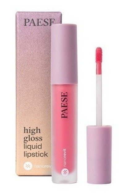 PAESE NanoRevit High Glossy Liquid Lipstick Pomadka w płynie 55 Fresh Pink 4,5ml