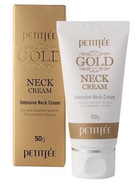 PETITFEE Gold Neck Cream Przeciwzmarszczkowy krem na szyję 50g