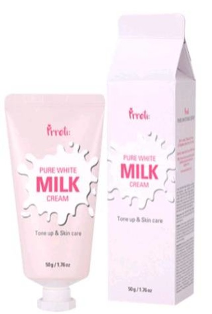 PRRETI Pure White Milk Cream Rozjaśniający krem z proteinami mleka 50g