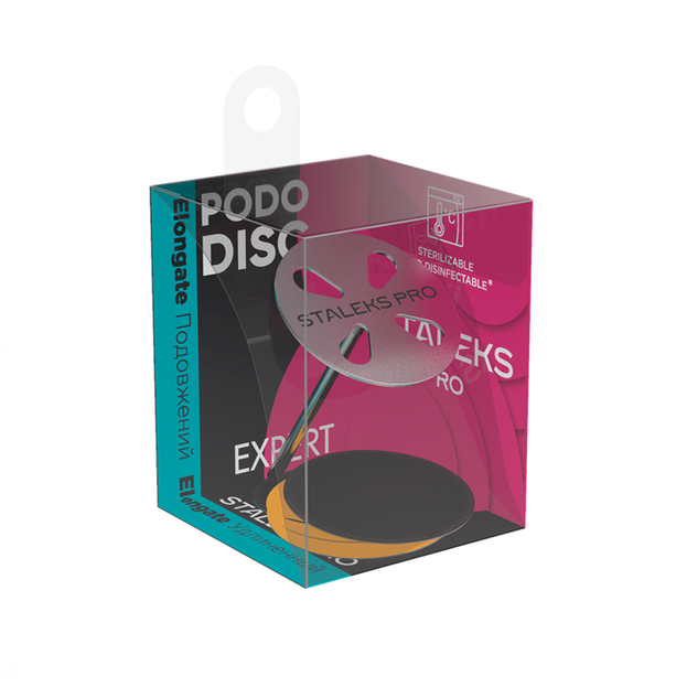 Staleks Pro Pododisc Expert Pododysk do pedicure wydłużony + nakładki M/#180/20mm (5 sztuk) PDLset-20