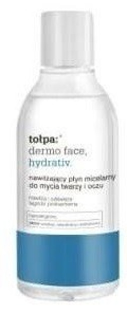 Tołpa Dermo Face Hydrativ Nawilżający płyn micelarny do mycia twarzy i oczu 400 ml XXL